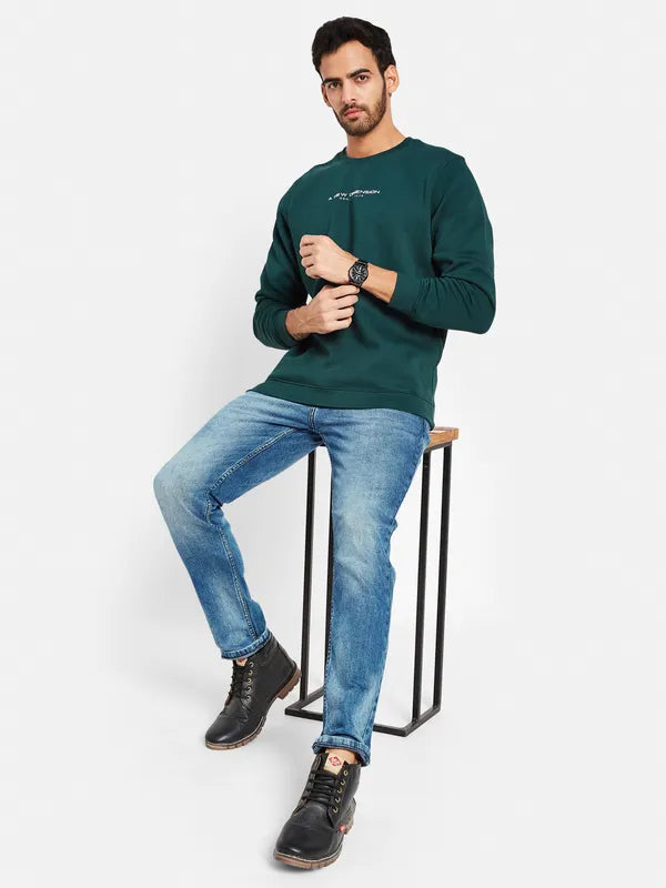 Octave Men Green Sweatshirt