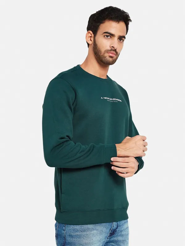 Octave Men Green Sweatshirt