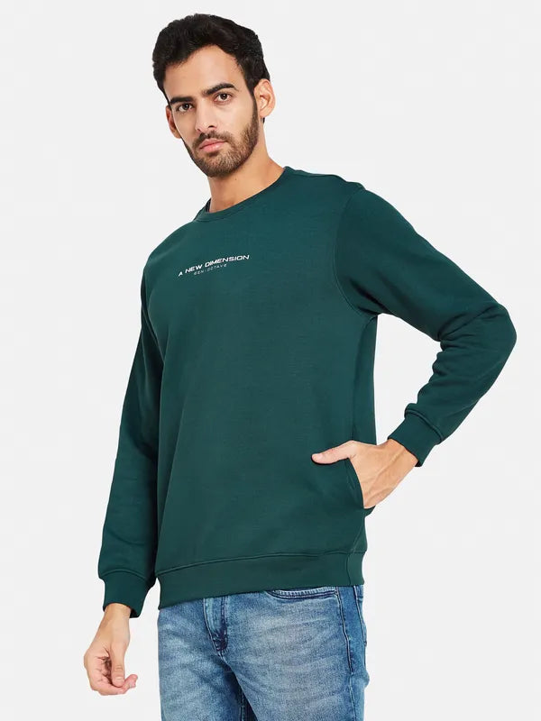 Octave Men Green Sweatshirt