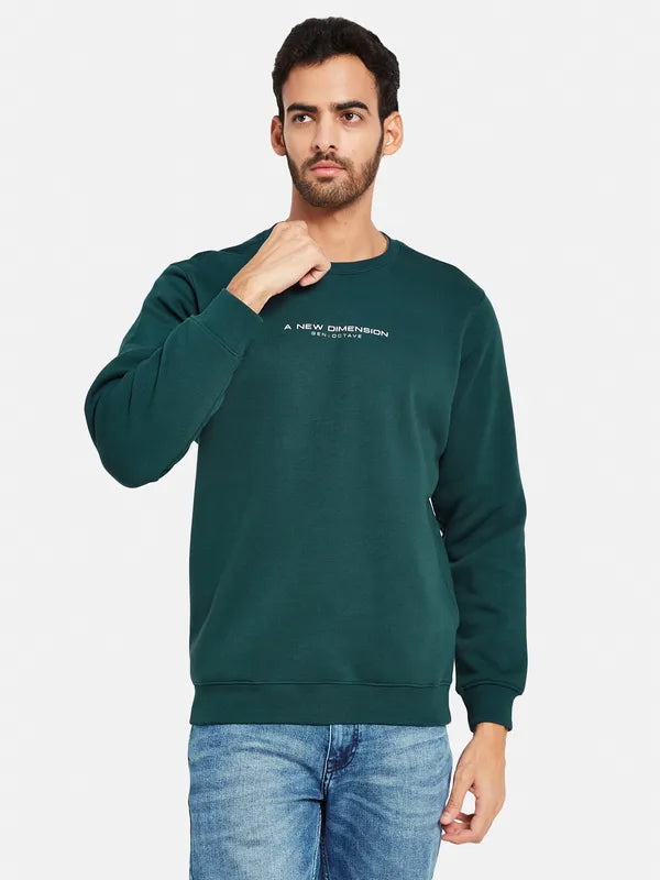 Octave Men Green Sweatshirt