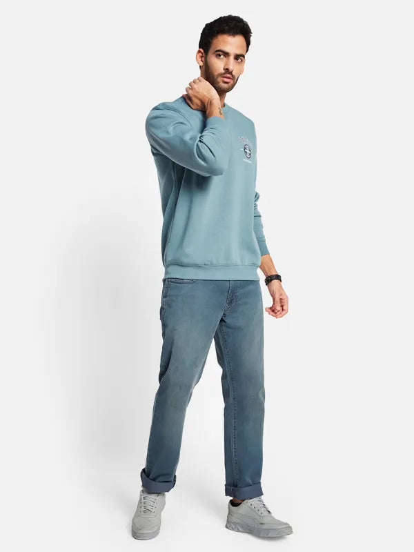 Octave Men Blue Sweatshirt