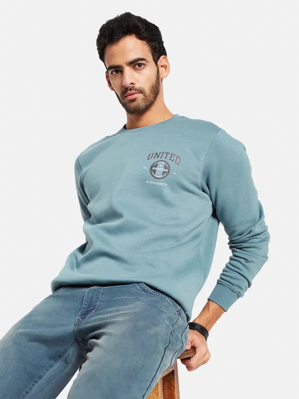 Octave Men Blue Sweatshirt