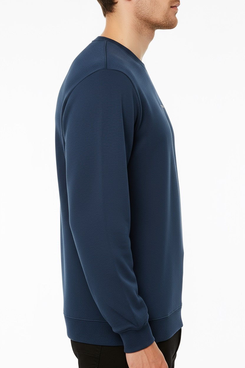 Octave Men Solid Round Neck Sweatshirt