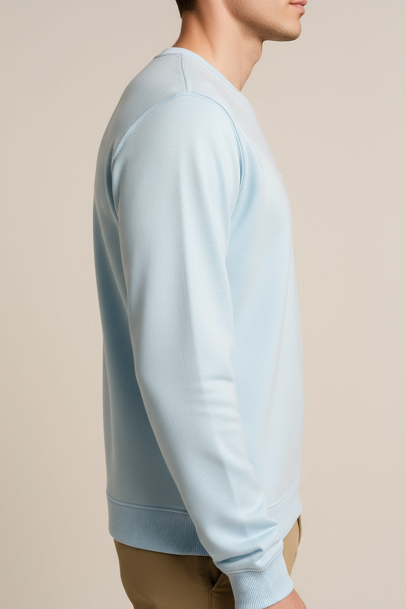 Octave Men Solid Round Neck Sweatshirt