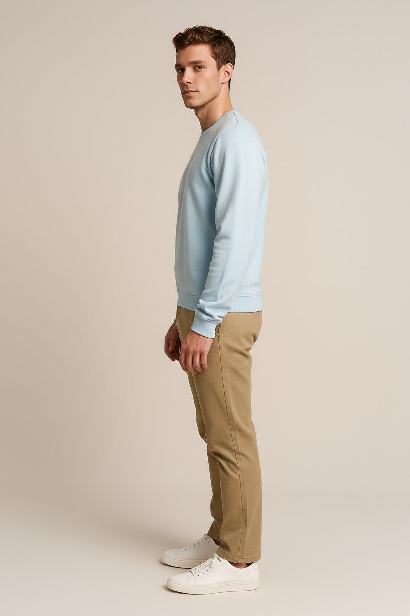 Octave Men Solid Round Neck Sweatshirt