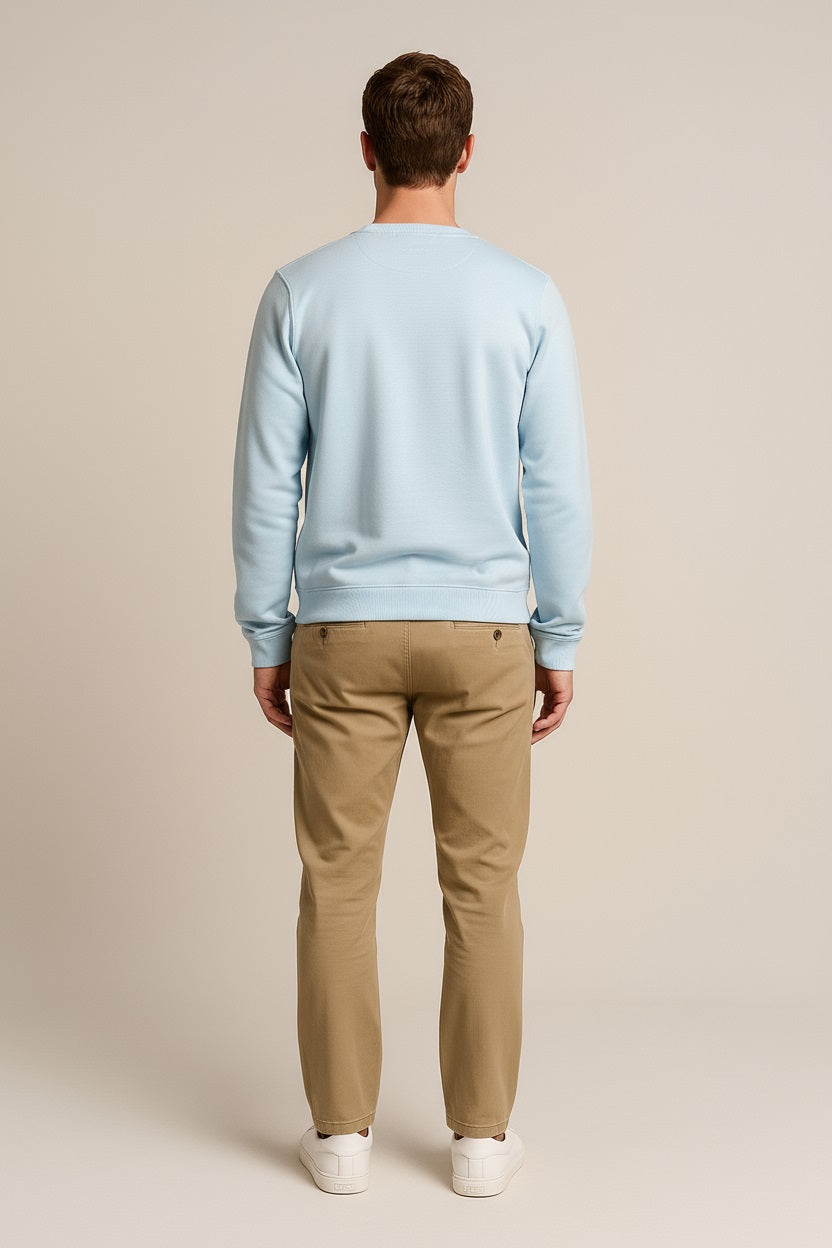 Octave Men Solid Round Neck Sweatshirt
