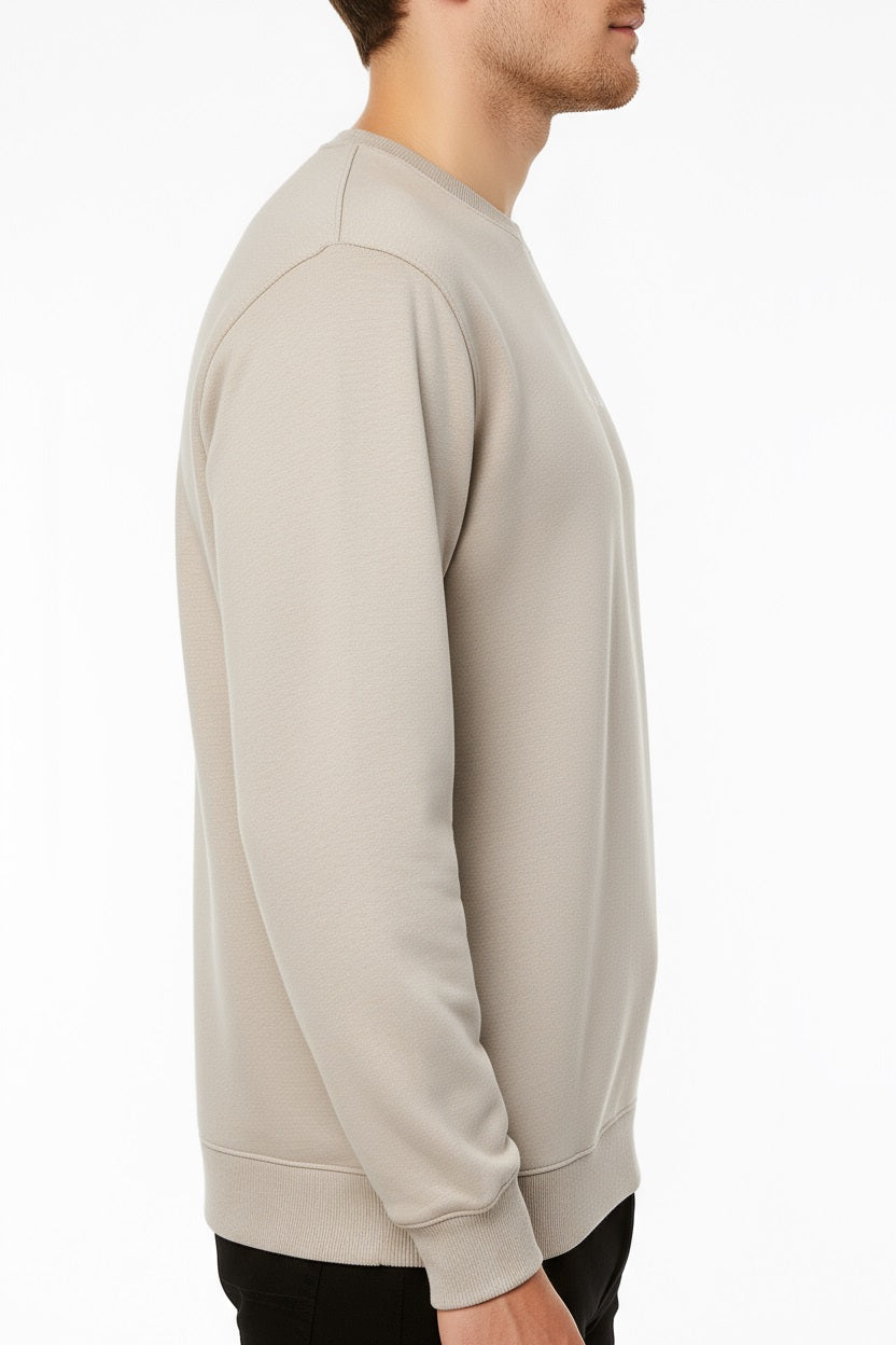 Octave Men Solid Round Neck Sweatshirt