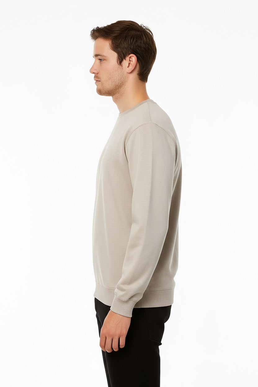 Octave Men Solid Round Neck Sweatshirt