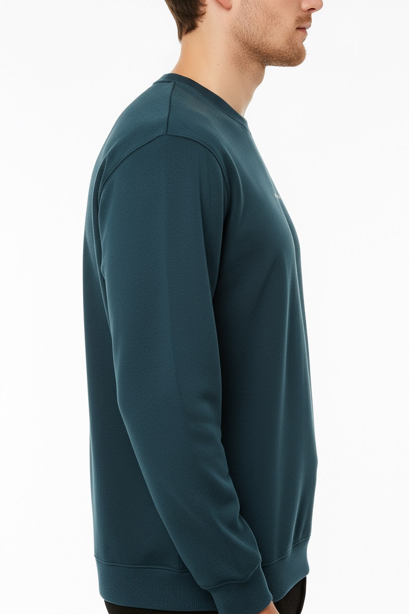 Octave Men Solid Round Neck Sweatshirt