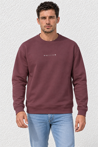 Men’s Premium Raisin Crew Neck Cotton Fleece Sweatshirt