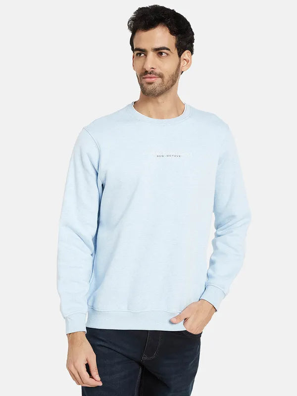 Octave Men Blue Sweatshirt