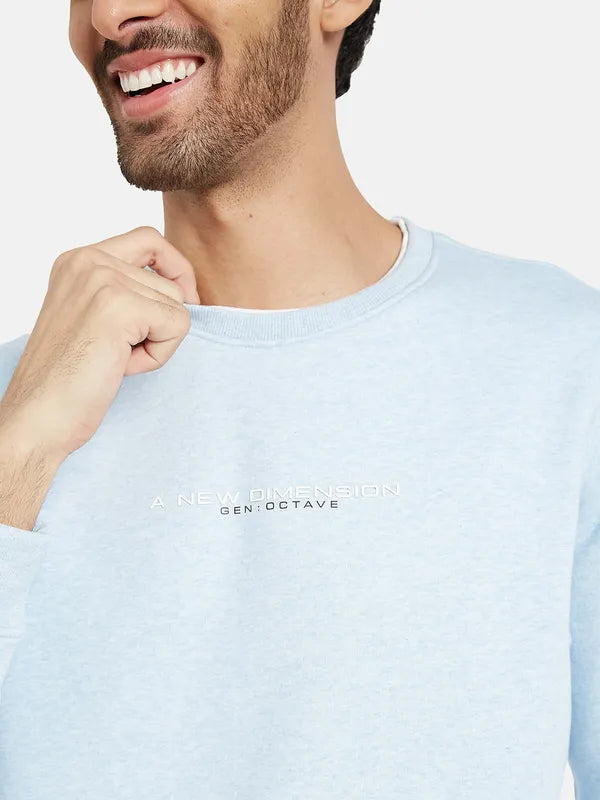 Octave Men Blue Sweatshirt