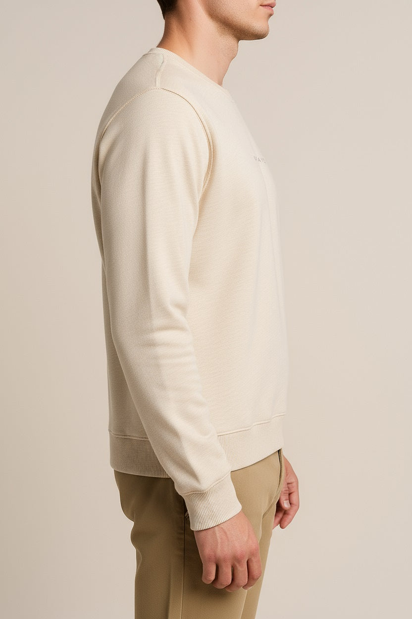 Octave Men Solid Round Neck Sweatshirt