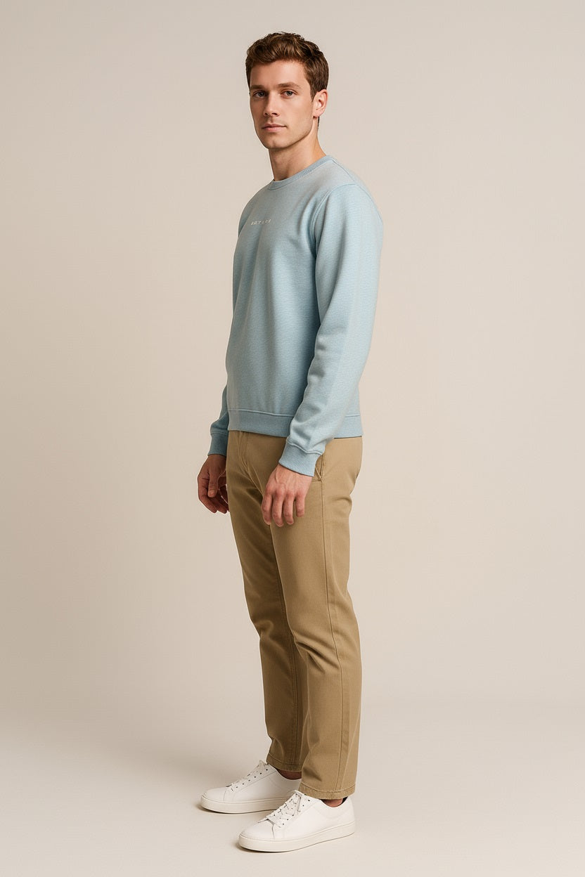 Octave Men Solid Round Neck Sweatshirt