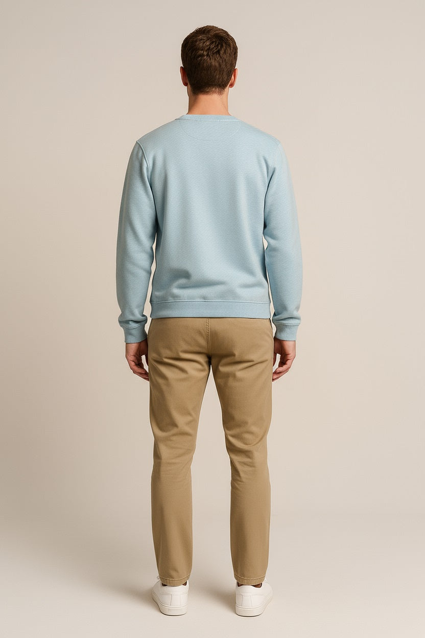Octave Men Solid Round Neck Sweatshirt