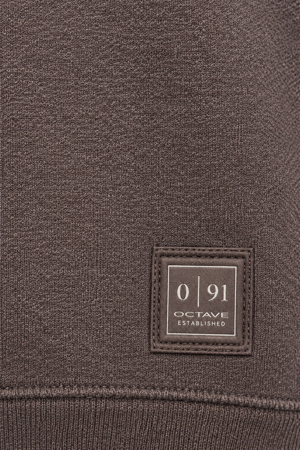 Men’s Coffee Melange Cotton Brushed Fleece Sweatshirt – Regular Fit