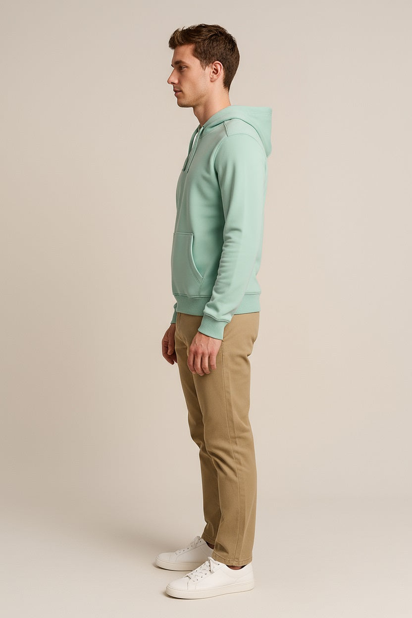 Octave Men Solid Hooded Sweatshirt