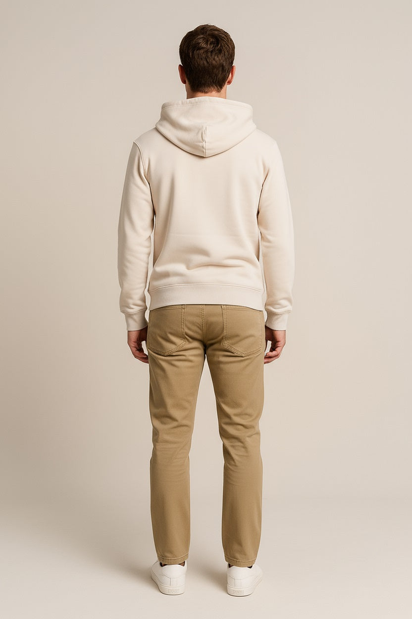 Octave Men Pristine Solid Hooded Sweatshirt