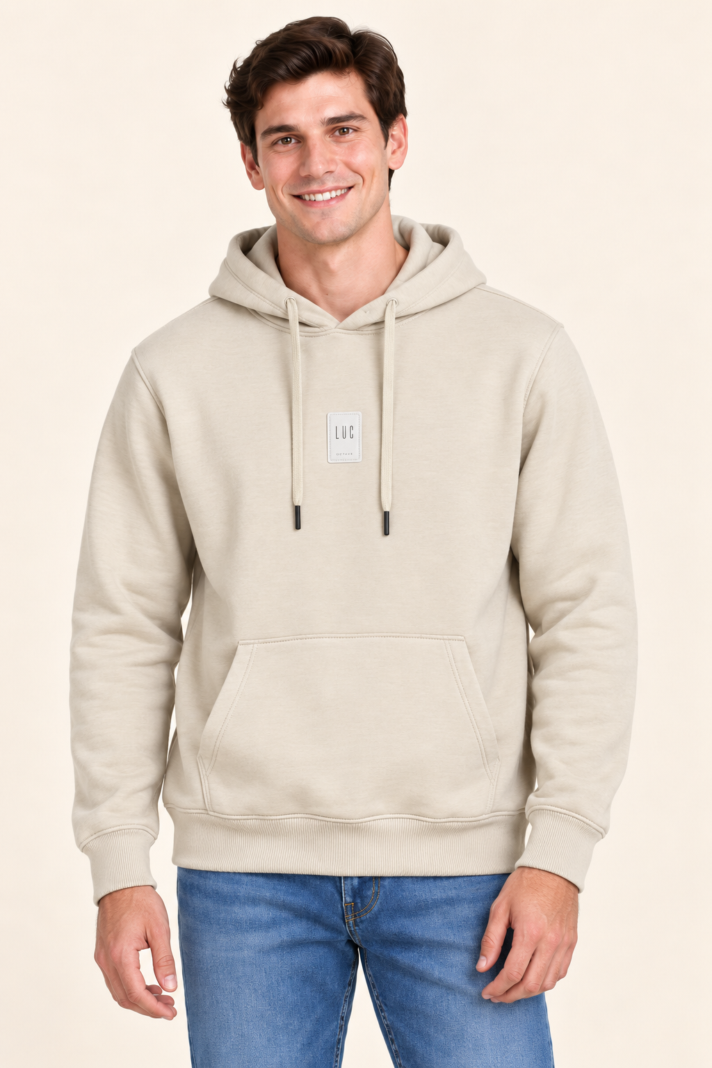 Men’s Arona Cotton Brushed Fleece Hooded Sweatshirt – Regular Fit