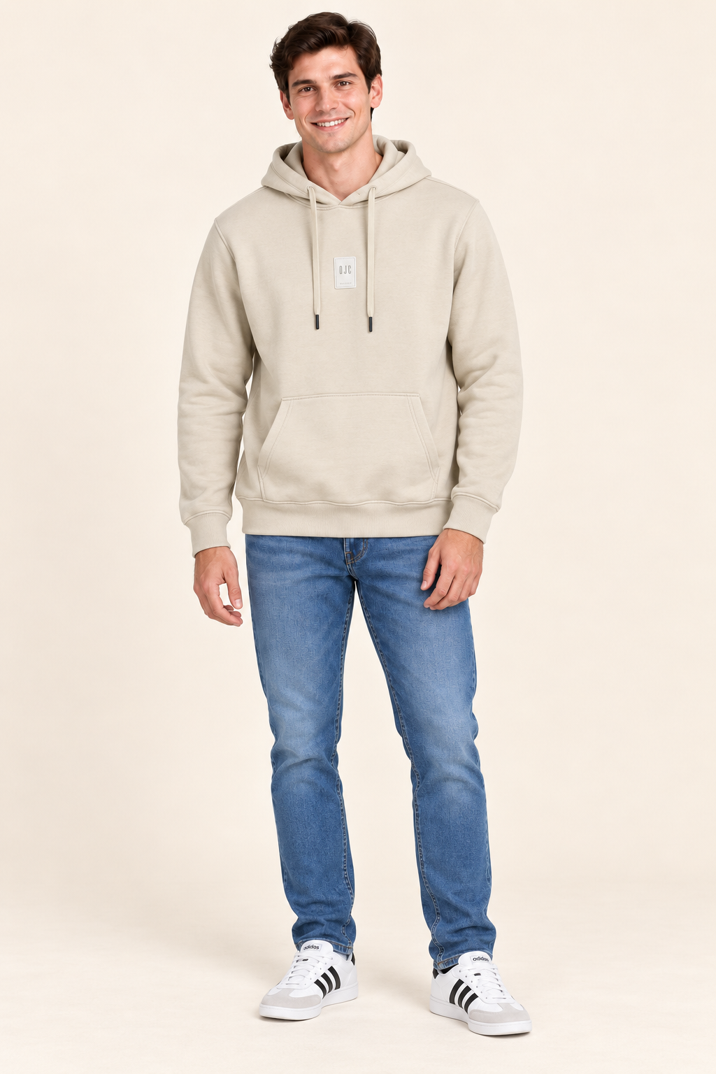 Men’s Arona Cotton Brushed Fleece Hooded Sweatshirt – Regular Fit