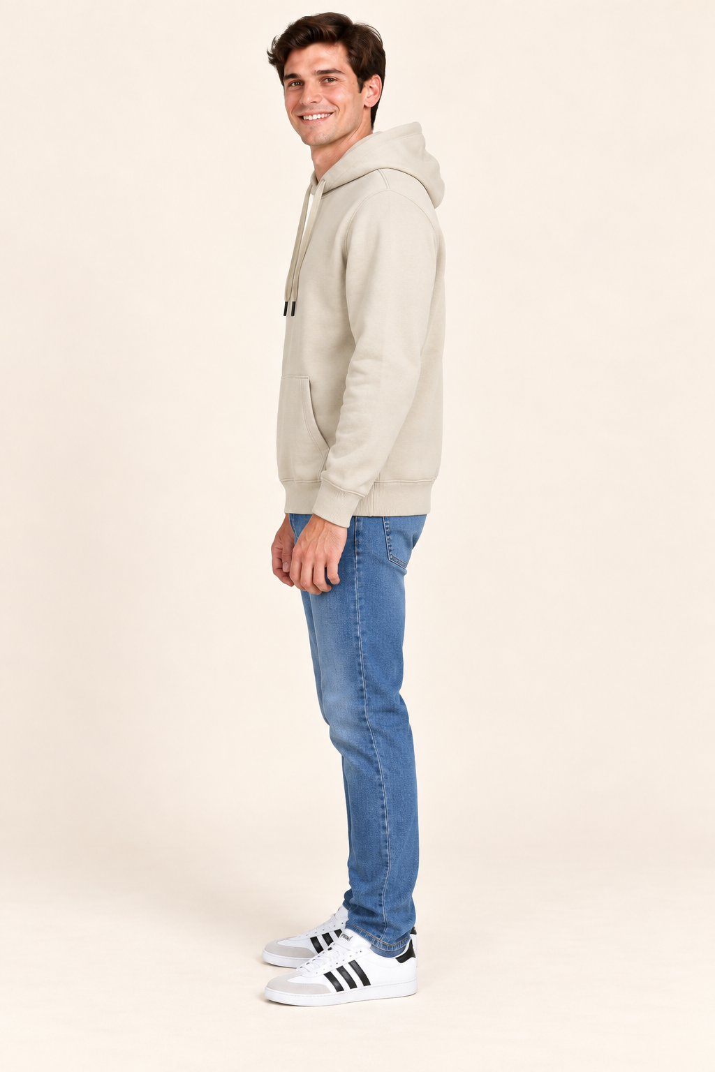 Men’s Arona Cotton Brushed Fleece Hooded Sweatshirt – Regular Fit