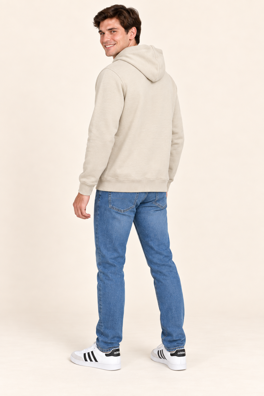 Men’s Arona Cotton Brushed Fleece Hooded Sweatshirt – Regular Fit