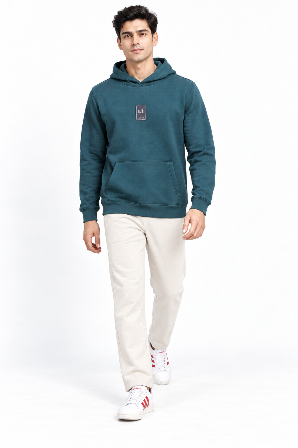 Men’s Pacific Cotton Brushed Fleece Hooded Sweatshirt – Regular Fit