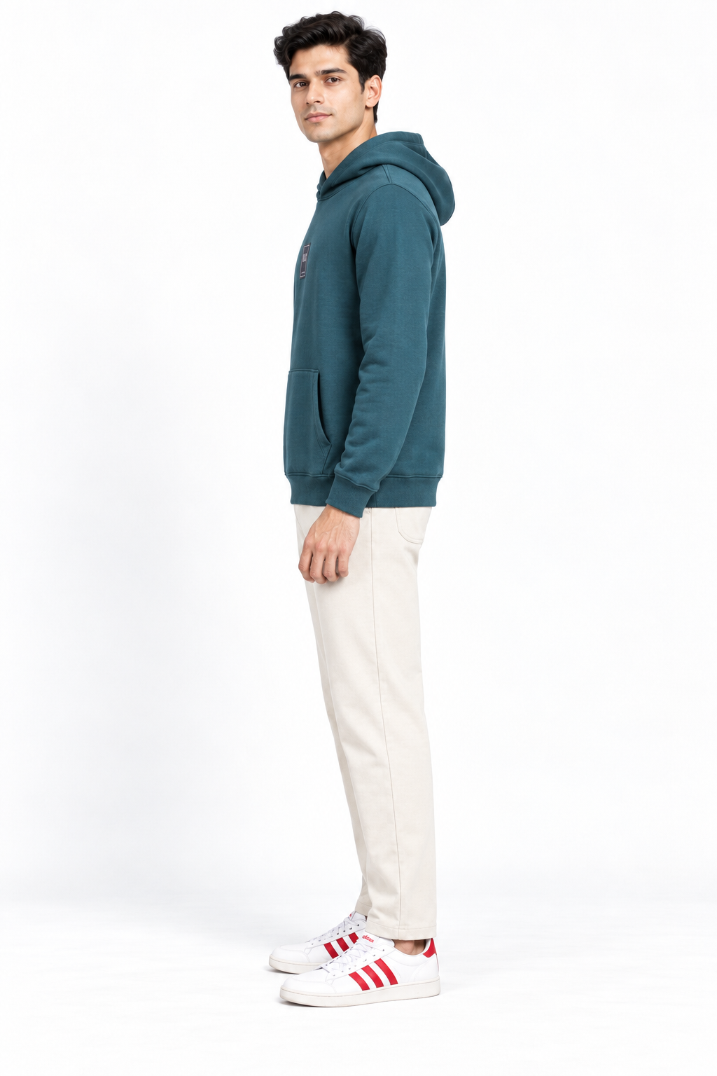 Men’s Pacific Cotton Brushed Fleece Hooded Sweatshirt – Regular Fit