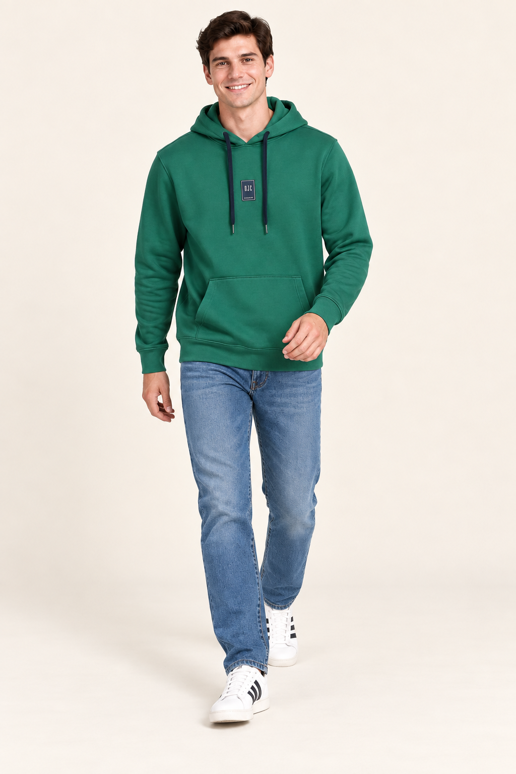 Men’s Pine Cotton Brushed Fleece Hooded Sweatshirt – Regular Fit