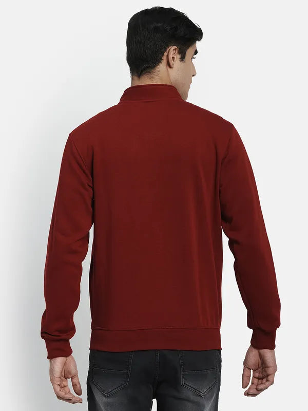 Men Maroon Sweatshirt