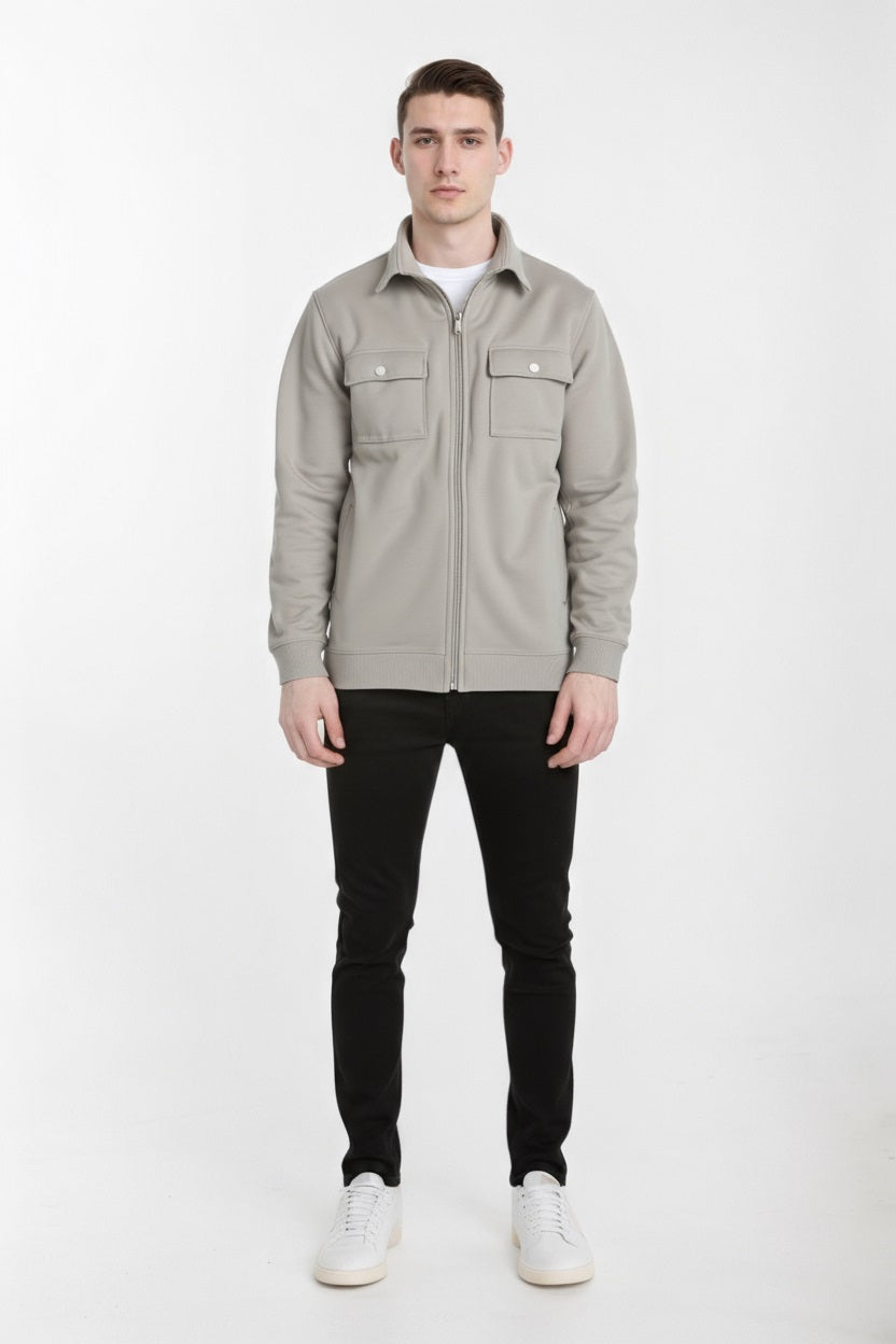 Octave Men Solid High Neck Sweatshirt