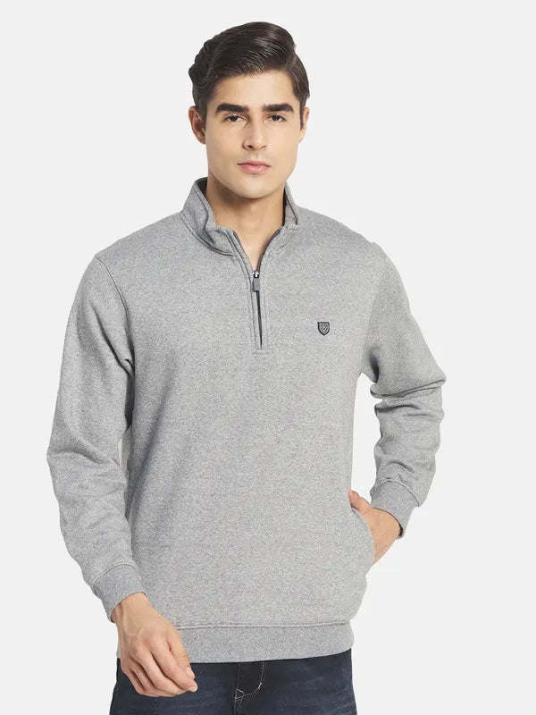 Octave Men Grey Sweatshirt