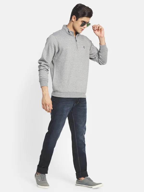 Octave Men Grey Sweatshirt