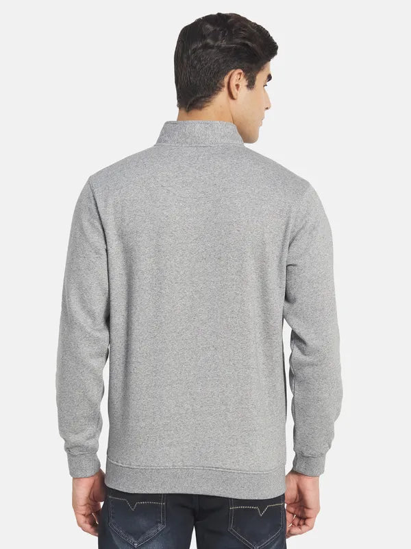 Octave Men Grey Sweatshirt