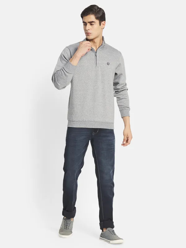 Octave Men Grey Sweatshirt