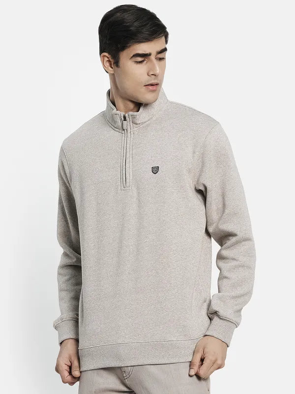 Men Beige Sweatshirt