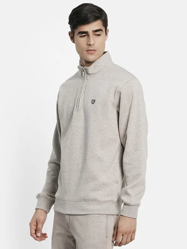 Men Beige Sweatshirt