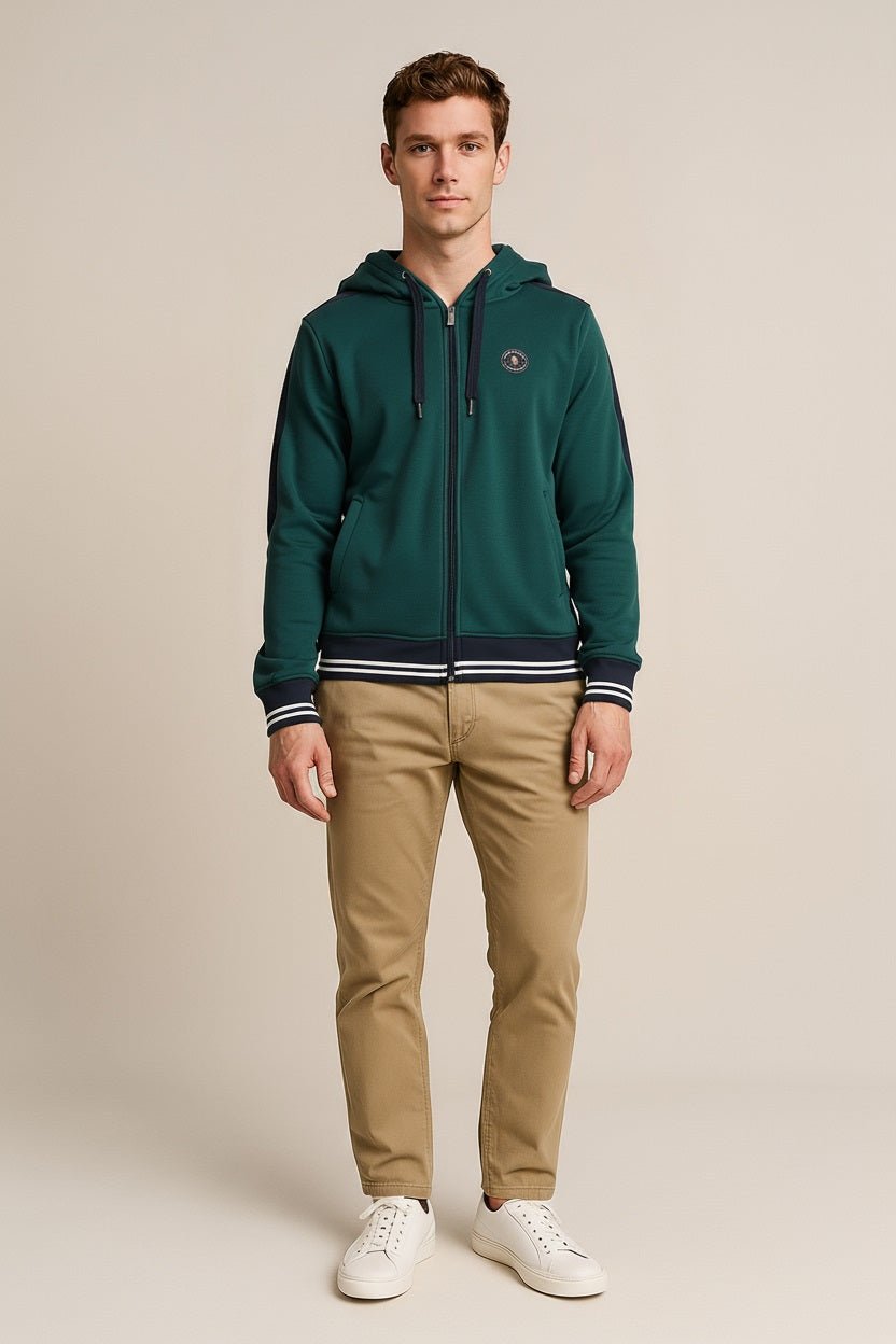 Octave Men Solid Hooded Sweatshirt