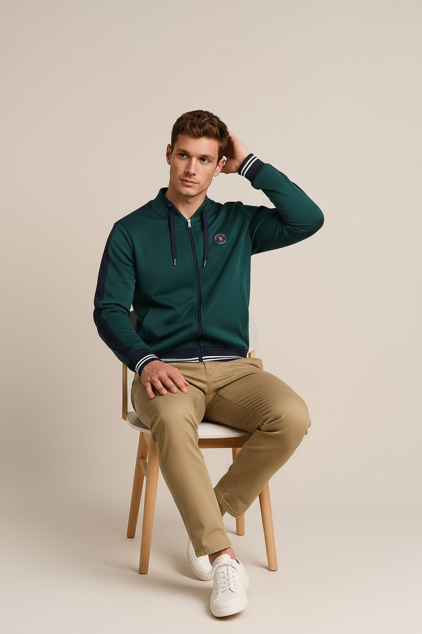 Octave Men Solid Hooded Sweatshirt