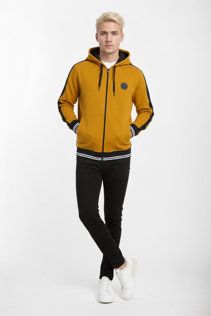 Octave Men Solid Hooded Sweatshirt