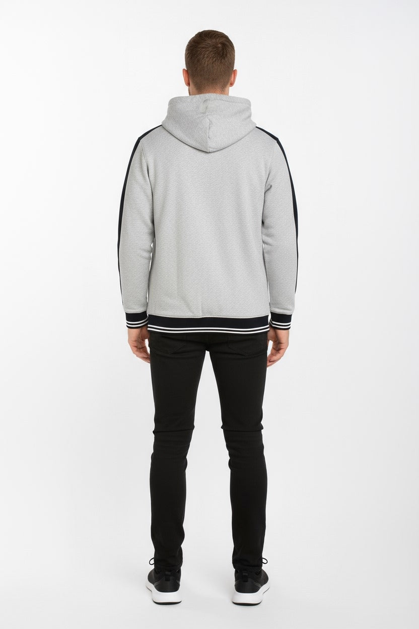 Octave Men Front-Open  Hooded Sweatshirt