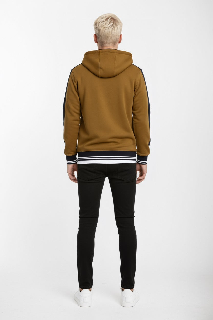 Octave Men Solid Hooded Sweatshirt