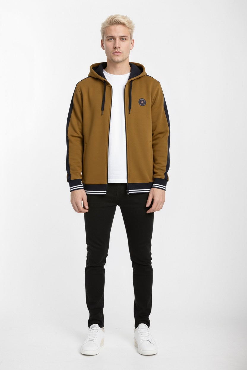 Octave Men Solid Hooded Sweatshirt