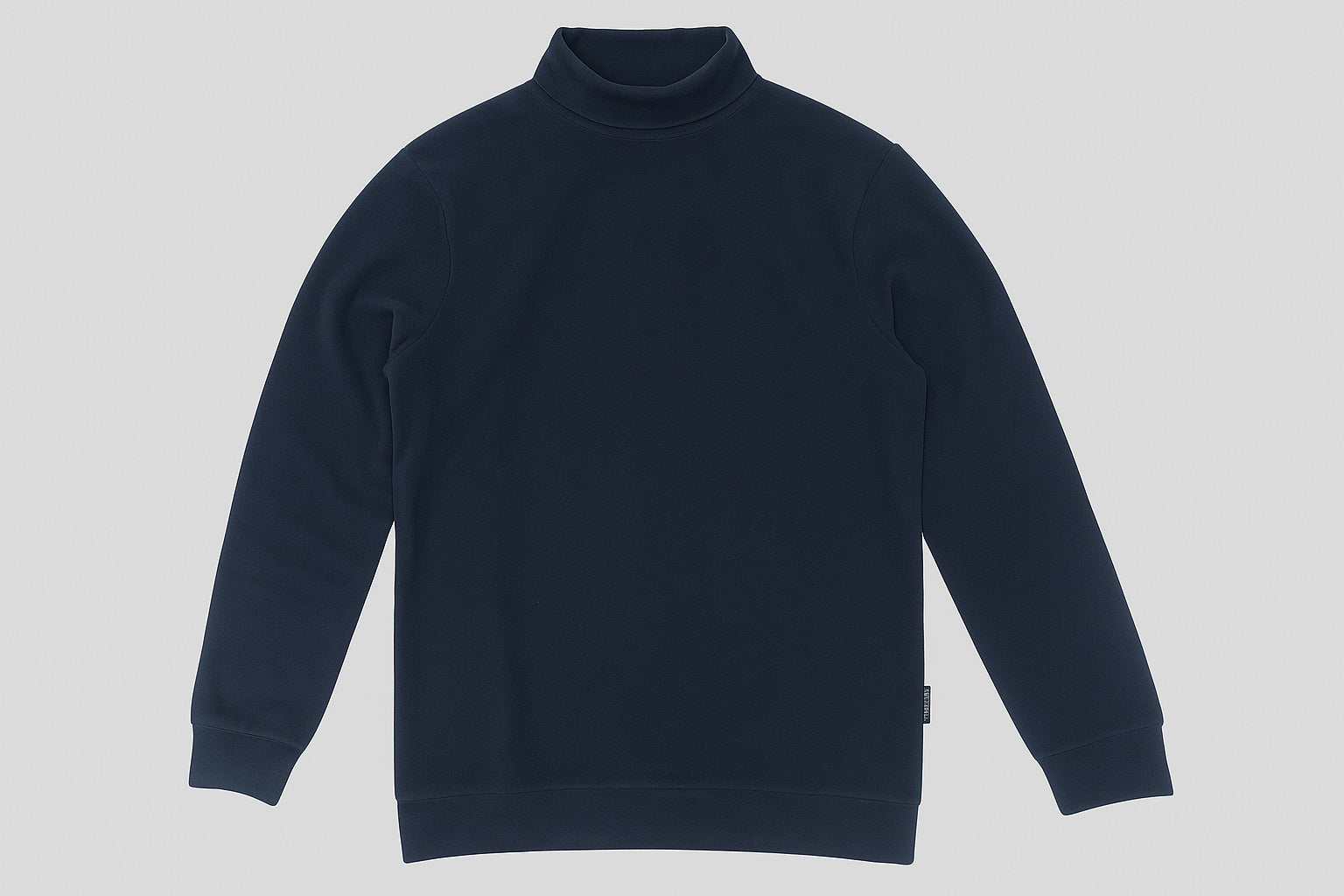 Octave Men Solid High Neck Sweatshirt