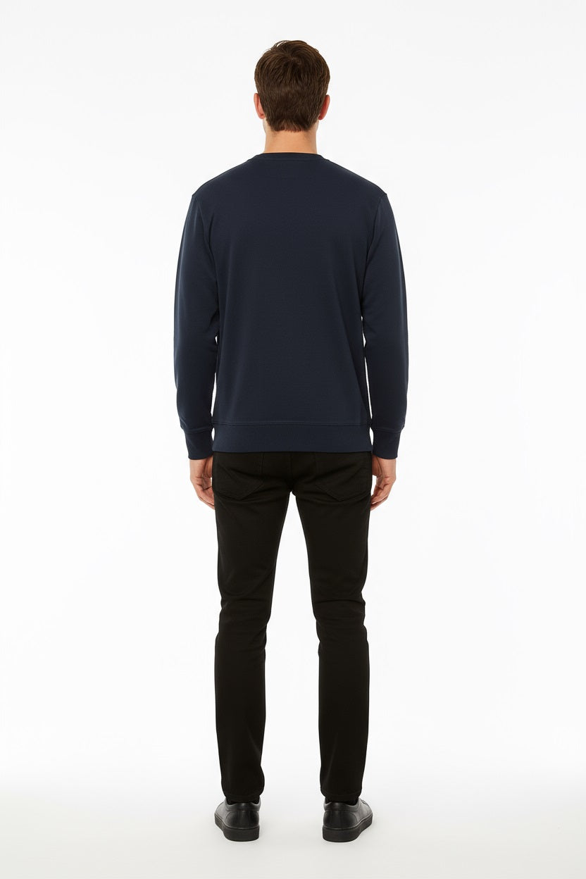 Octave Men Solid Round Neck Sweatshirt