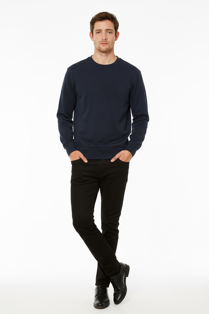 Octave Men Solid Round Neck Sweatshirt