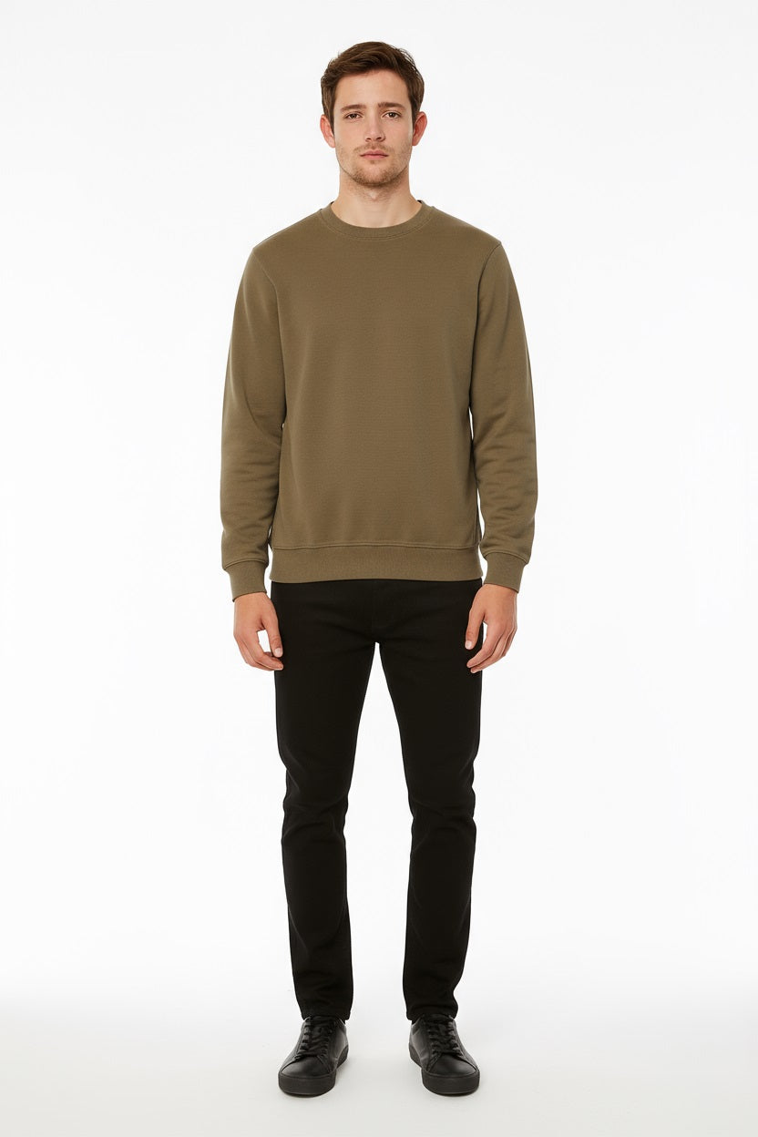 Octave Men Solid Round Neck Sweatshirt