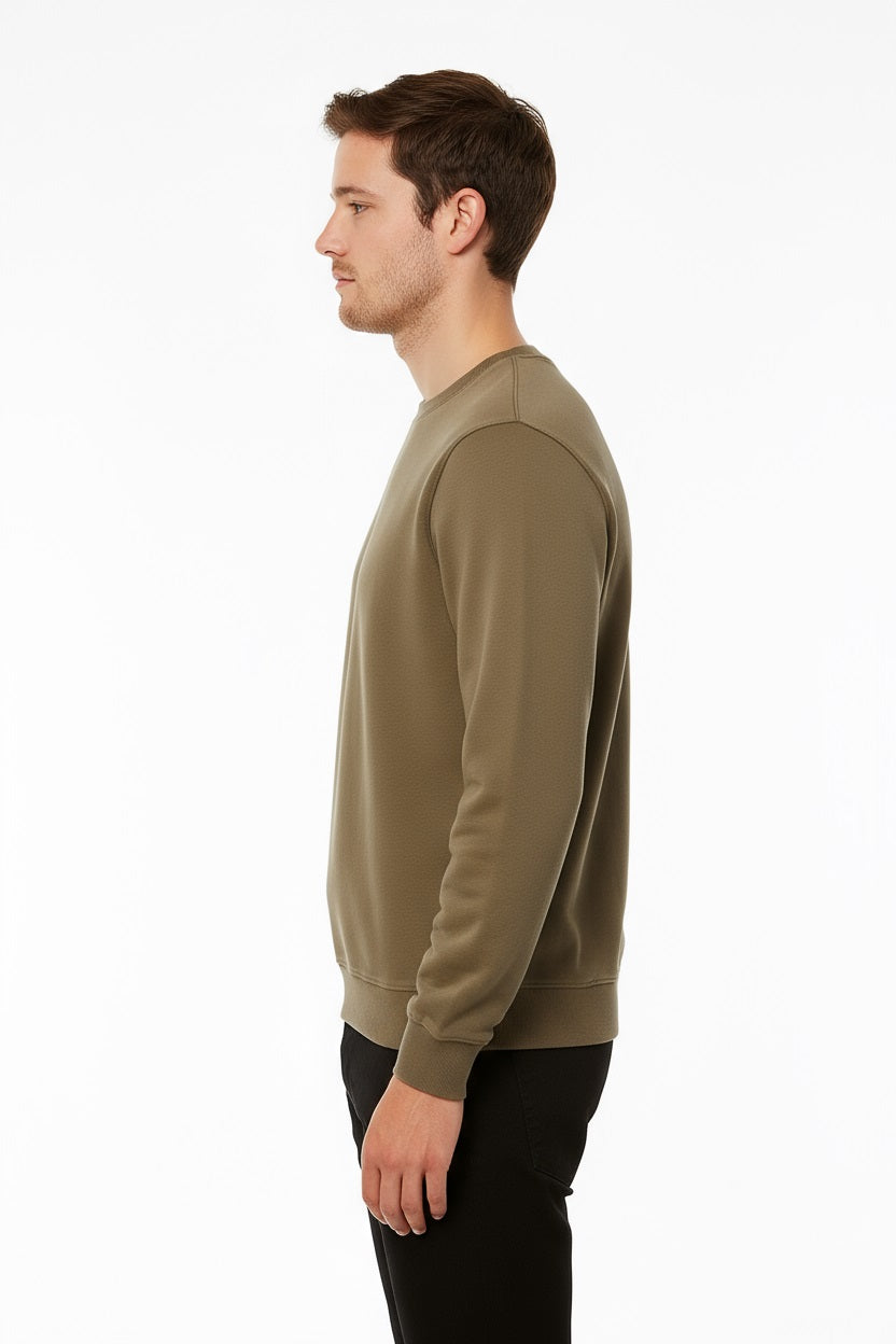 Octave Men Solid Round Neck Sweatshirt