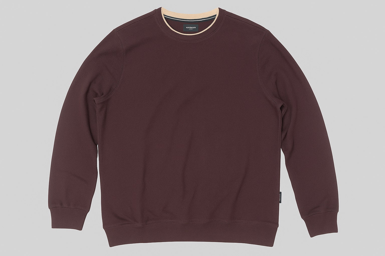 Octave Men Solid Round Neck Sweatshirt