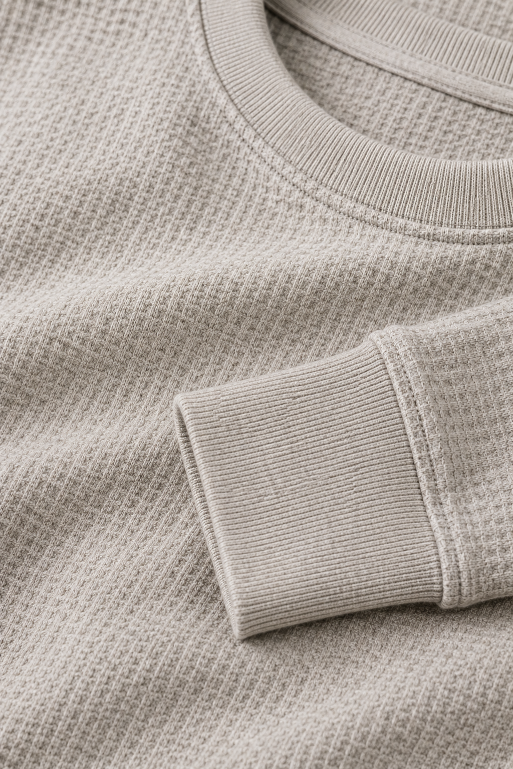 Men’s Linen Melange Brushed Seersucker Fleece Full Sleeve Winter Sweatshirt